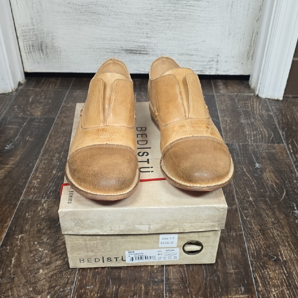 BED|STU Rustic Tan Leather Shoes